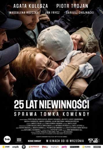 Plakat 25 lat niewinności. Sprawa Tomka Komendy